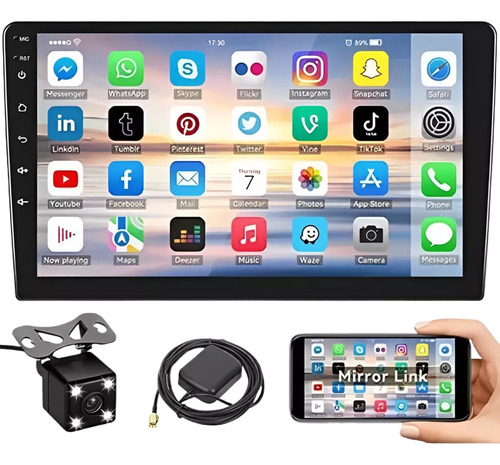 Radio Android 10.1 Gps Mirror Link Wifi Usb 2 Din 9 Pulgadas