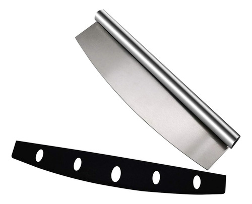 14 Cortador De Pizza Basculante Cuchillo Rebanador De Acero 