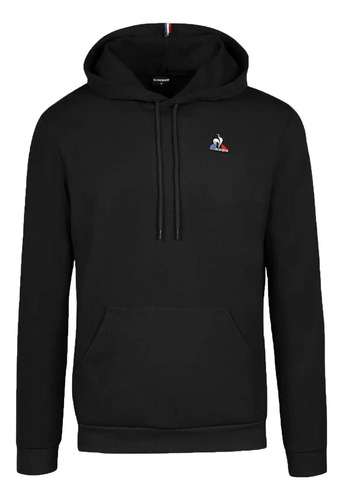 Buzo Canguro Le Coq Sportif Lifestyle Hombre Ess Negro Fuk