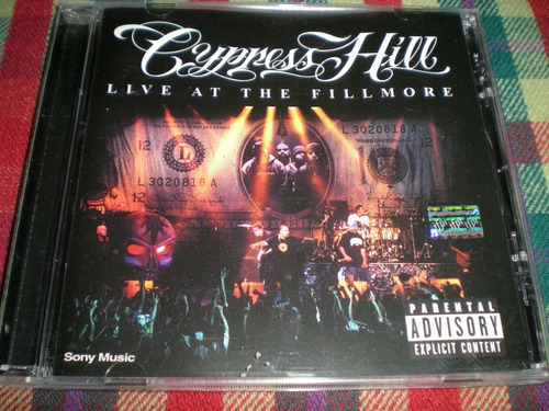 Cypress Hill / Live At The Fillmore Cd Año 2000 (57/61) 