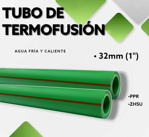 Tubo De Termofusión 32mm- 1 × 4 Metros Somos Tienda Física 