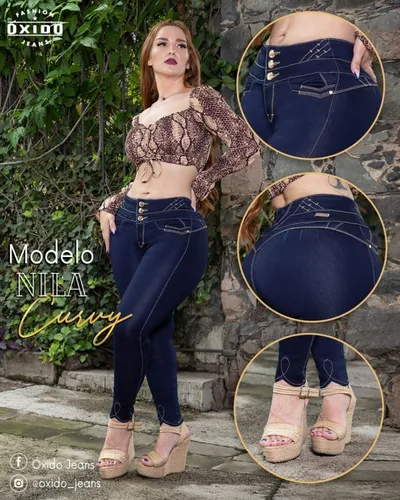 Jeans Extra Mujer Pantalón Colombiano Strech Push Up 10