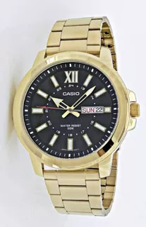 Reloj Casio Hombre (mtp-x100g-1avdf) Caja 45mm /fecha/dorado