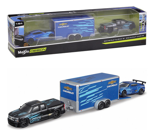 Minicoches Maisto Metal 2004 Chevrolet Silverado 2016 Camaro