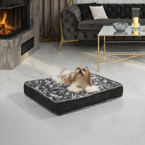 Mobigu Colchão Caminha Pet Para Cachorro Gato 80x62 Espuma D18 Bordado