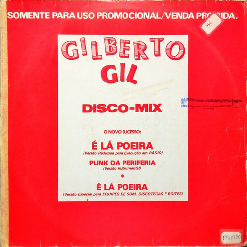 Gilberto Gil Lp Single É La Poeira + Funk Da Periferia 2439