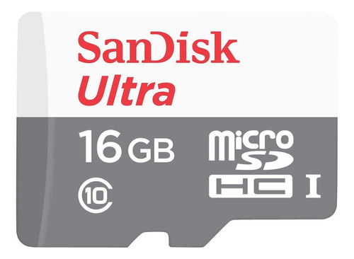 Tarjeta De Memoria Sandisk Ultra 16gb Micro Sdhc 80mb/s