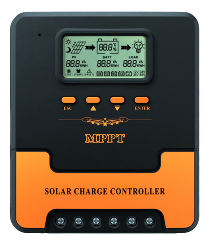 Controlador De Carga Painel Solar 100% Mppt 40a 12v/24v