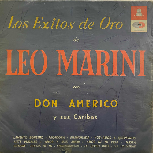 Disco Vinilo Los Exitos De Oro Defonograficoleo Marini