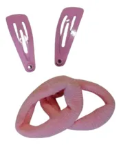 Comprar Combo Mini Par D Hebillas Tic Tac + Par De Colitas Nena Bebe