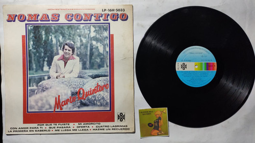 Mario Quintero Nomas Contigo Lp 1977 De Coleccion