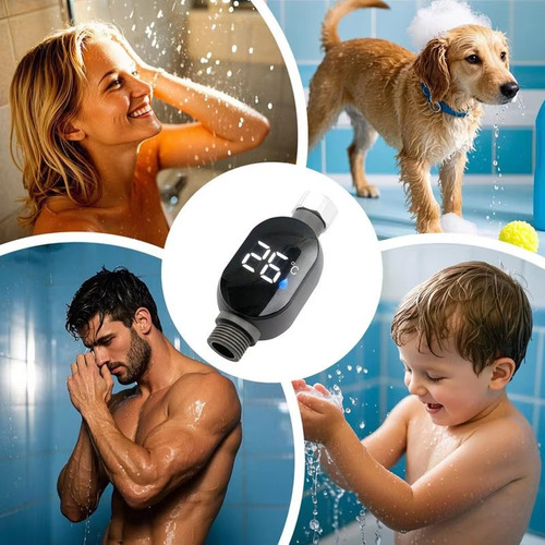 Medidor De Temperatura De Ducha Con Pantalla Digital Led De