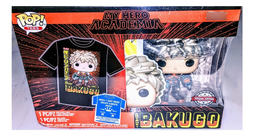 Funko Pop & Tees My Hero Academia Katsuki Bakugo Ed Especial (Usado)