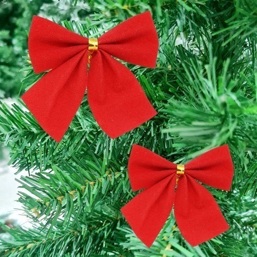 Kit 24 Laços De Natal Lacinho Enfeite Árvore Natal Vermelho | Parcelamento  sem juros