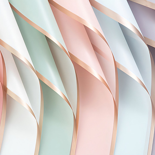 20 folhas de papel coreano para buquês, buquê floral azul claro translúcido