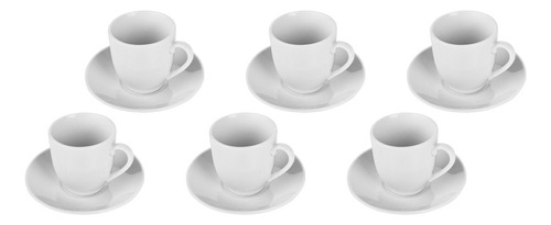 Taza De Cafe C Plato Porcelana Premium Lisa X6 - Sheshu Home