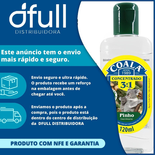 Limpador Concentrado Perfumado Pinho 3 Em 1 Coala 120ml