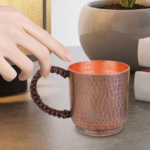 Taza Turca De Té De Cobre Con Asa