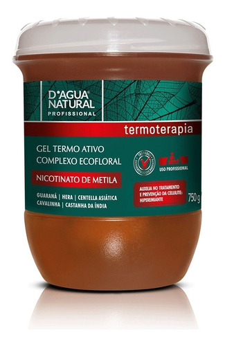 Gel Termo Ativo Ecofloral 750gr Dagua Natural