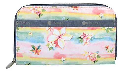 Cartera Lesportsac Plumeria Rainbow Hawaii Exclusiva Con Dis