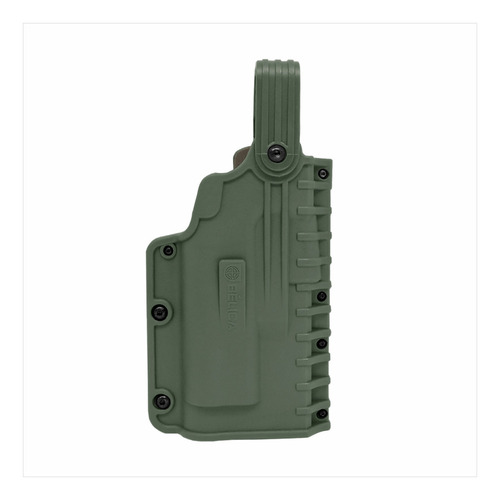 Combo Coldre Black Ops Glock G22,beretta Apx Uso C/ Lanterna Cor Verde Orientação Da Mão Canhoto
