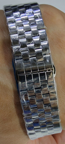 Reloj Francke Mullere Mod. Crazy Hours Correa Plata Bisel Plata Caratula Negra (Usado)