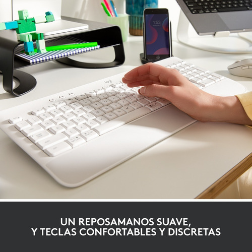 Teclado Logitech K650 Blanco Qwerty Español España Blanco Español España