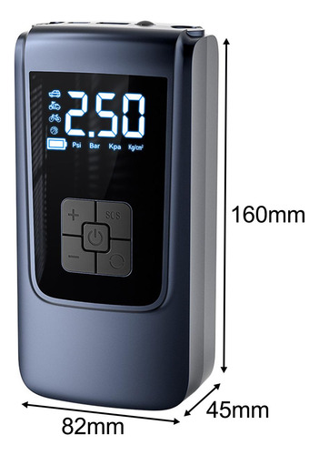 Medidor De Presión Del Inflador De Inalámbricodc+usb