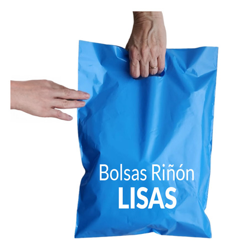 100 Bolsas Riñón 30x40 Con Manija Super Reforzada Colores