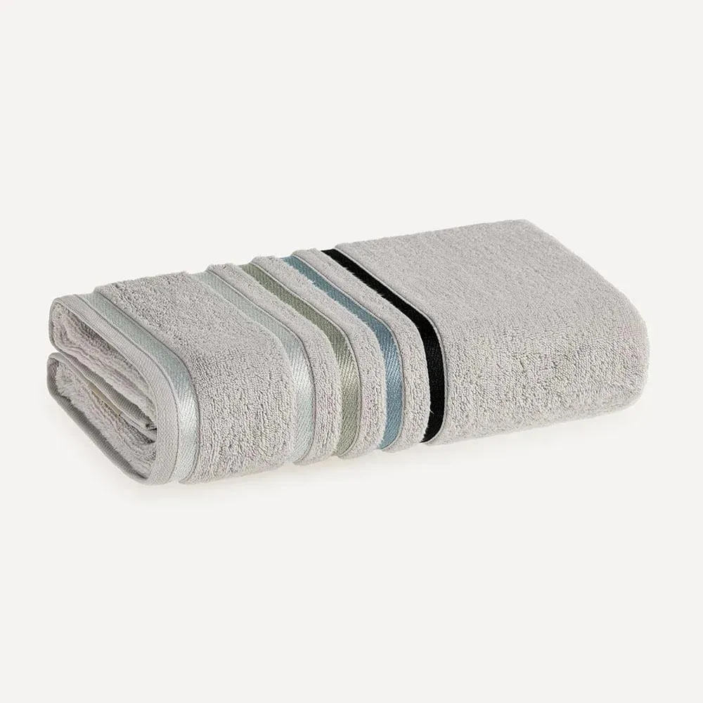Toalha De Rosto Fio Penteado Lumina Platina Karsten Platina/cinza