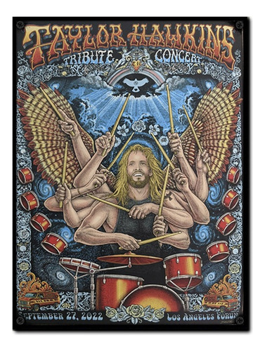 #1520 - Cuadro Decorativo - Taylor Hawkins Foo Fighters Rock