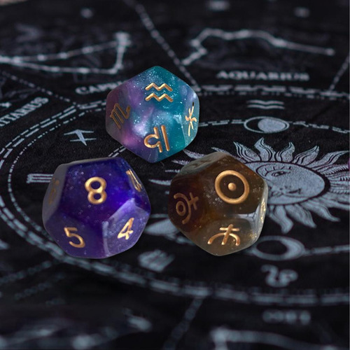 Juego De Dados De Juego De Rol De Dados Cielo Estrellado