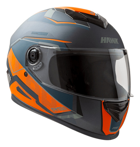 Casco Integral Hawk Rs1 F Alpha Sophi Naranja Mate