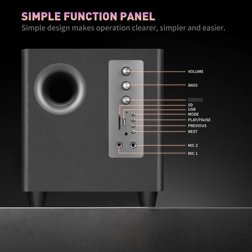 Sistema De Sonido Envolvente Home Theater 5.1 Audio De Alt