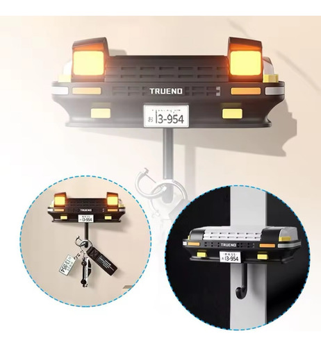 Porta Llaves Llavero De Auto Defensa Toyota A86 Key Rack Blanco