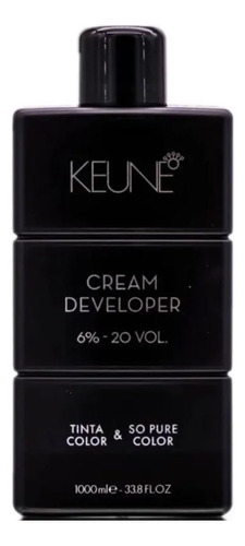  Keune Cream Developer Ox 20 Volumes 6% Tinta Color & So Pure