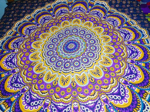 Mandalas De Algodón Como Pareo Piso De Playa Cubrecama Navid