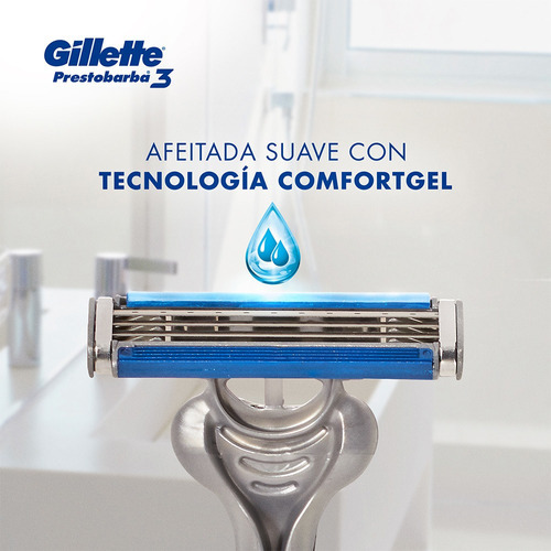 Gillette Prestobarba3 Máquina De Afeitar Desechable 4 Uds