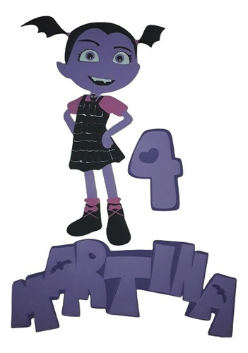 Personaje En Goma Eva Apliques Vampirina Goma Eva 60 Cm