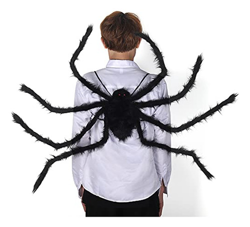 2pcs Halloween Giant Spider Decorations, Large Black Sp...