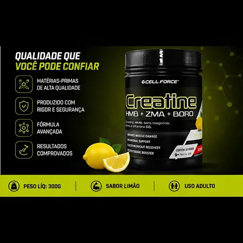 Creatina Cell Force Massa Muscular Suplemento Pó 300g | MercadoLivre