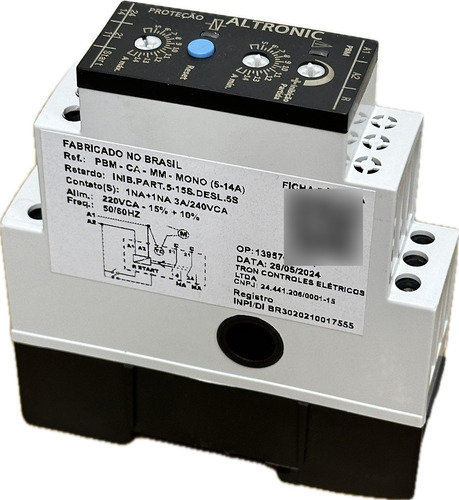 Rele De Proteção De Bombas Mono Pbm 5-14a 220v Altronic