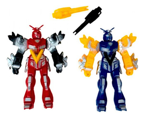Transformers Juguete Plástico X2 En Caja Con Accesorios 