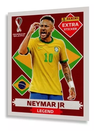 Figurinha Mbappé Legend Sticker Bordô - Álbum copa 2022 Panini