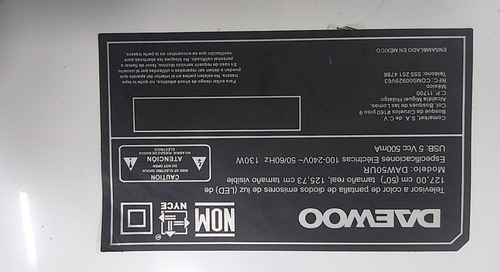 Main Daewoo Daw50ur (Usado)