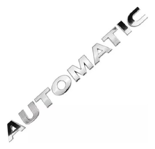 Emblema Automatic - Renault Logan Sandero Duster Cromado