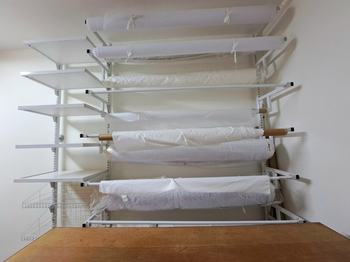Cremalheira Para Tecidos E Prateleiras Branco (Usado)