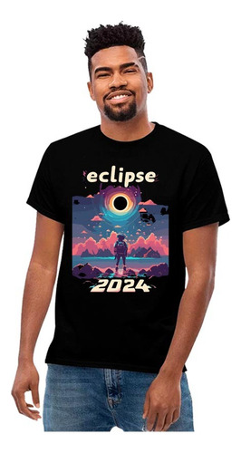 Playera Eclipse Solar 2024 Luna Diseño 10 Playeras Beloma
