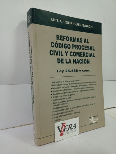 Reformas Al Código Proc. Civil Y Com. De La Nación - Saiach