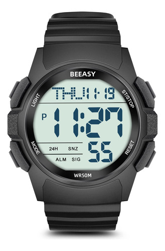 Beeasy Reloj Deportivo Digital Para Hombre, Reloj Impermeabl